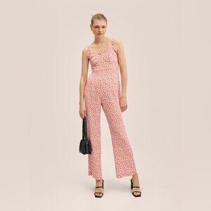Mango Floral print jumpsuit